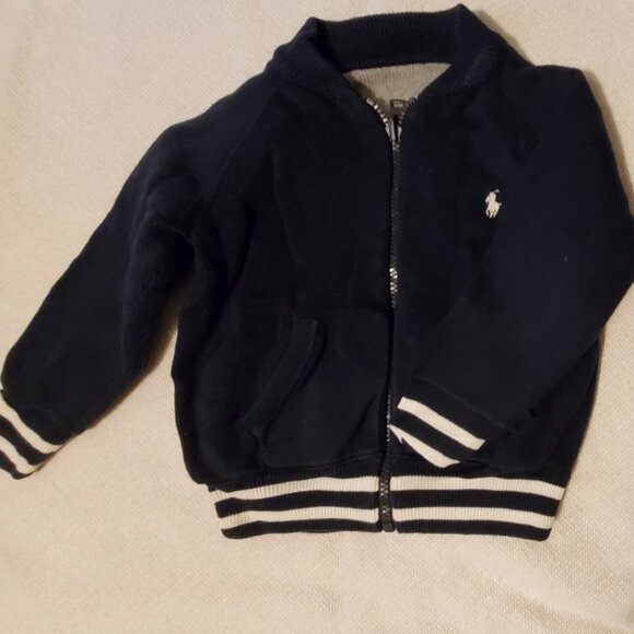 Reversible Ralph Lauren zipper up sweater, size 2 Y - Picture 1 of 3